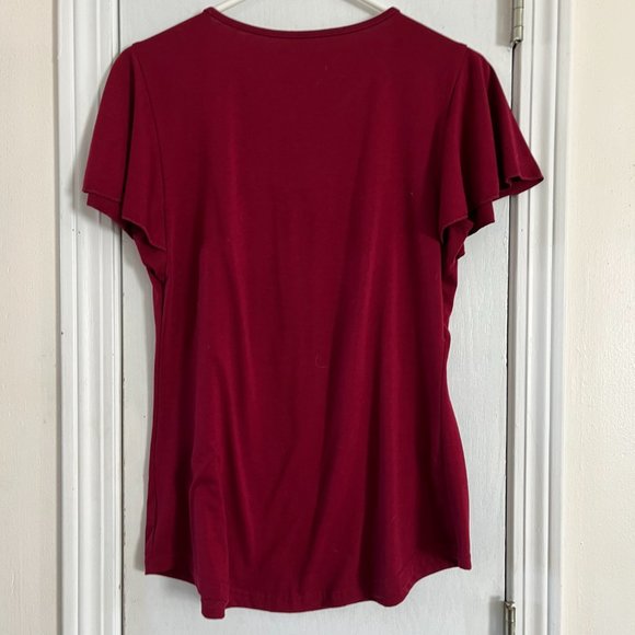 Micoson Flutter Sleeve Top - Picture 2 of 2